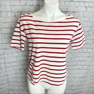 Pilcro And The Letterpress Striped T-Shirt